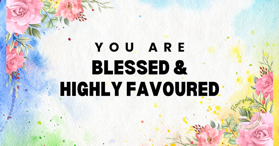 I Speak Blessings Over You