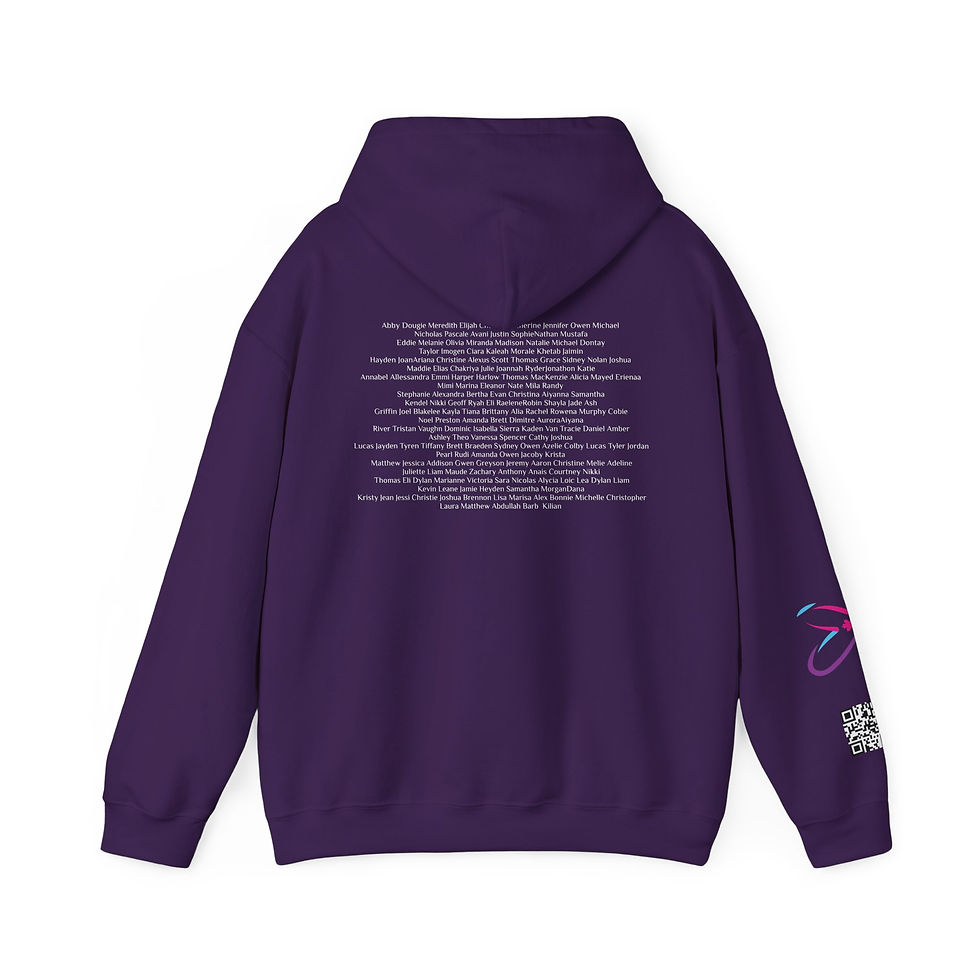 Miniature : Unisex Heavy Blend™ Hooded Sweatshirt - CdLS Squad - My CdLS Family has my Back