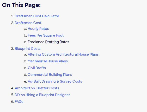 Thumbnail: DRAFTSPERSON'S MARKET RATES