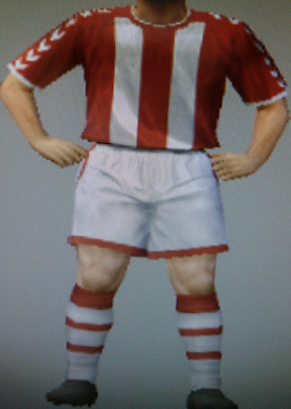 Bristol Wanderers FFC red & white striped shirts, white shorts