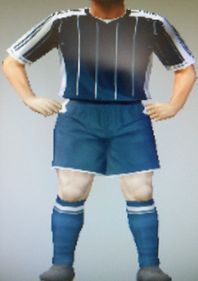 Lewisham FFC dark blue shirts, shorts & socks all with white trim