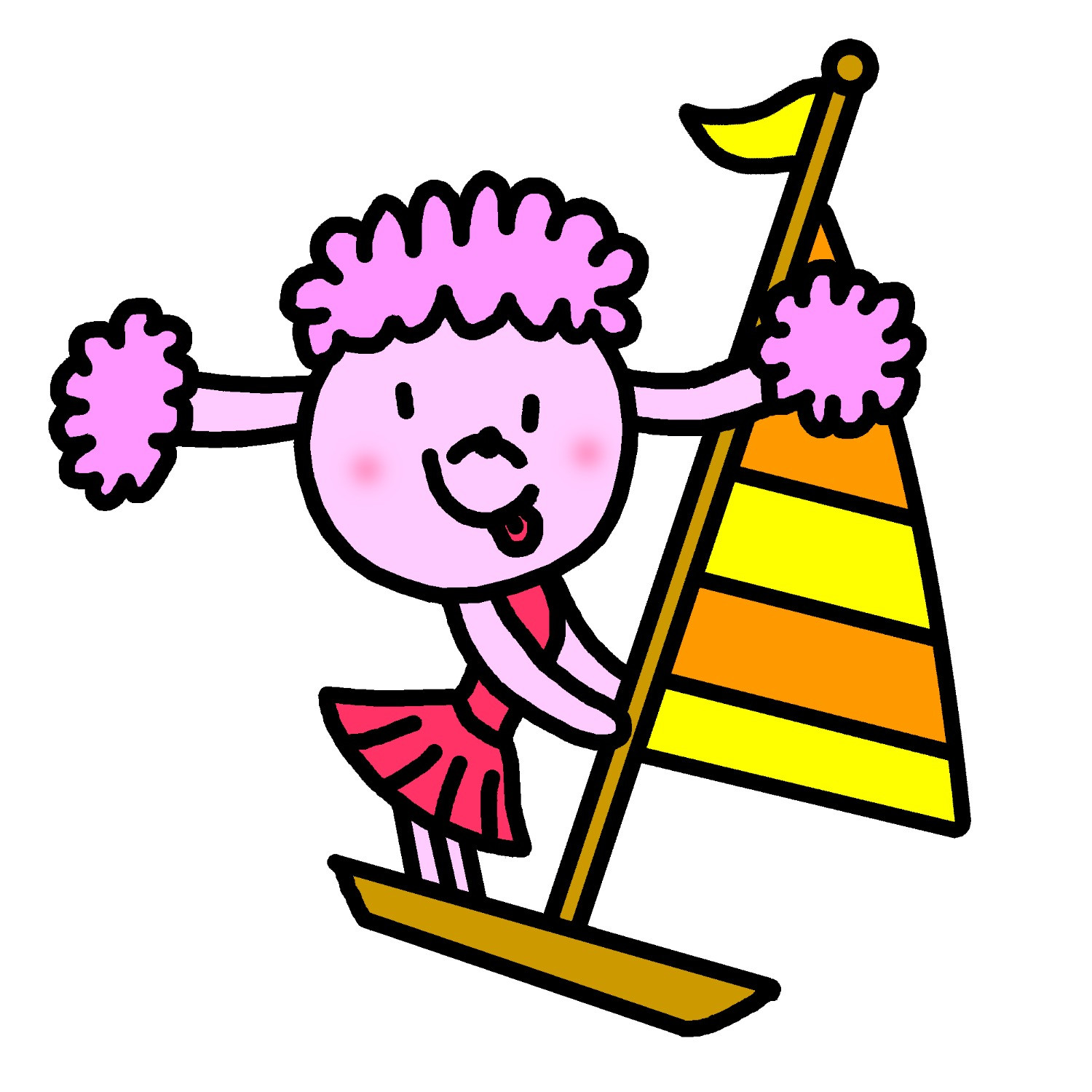 Sailing poodle