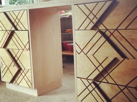 Laser fun with veneer inlay