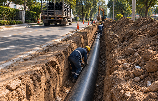 Instalación de tubería bajo árboles.png
