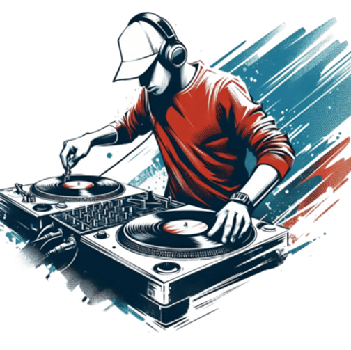 pngtree-hip-hop-dj-with-turntables-urban-music-concept-t-shirt-design-png-image_15940602.p