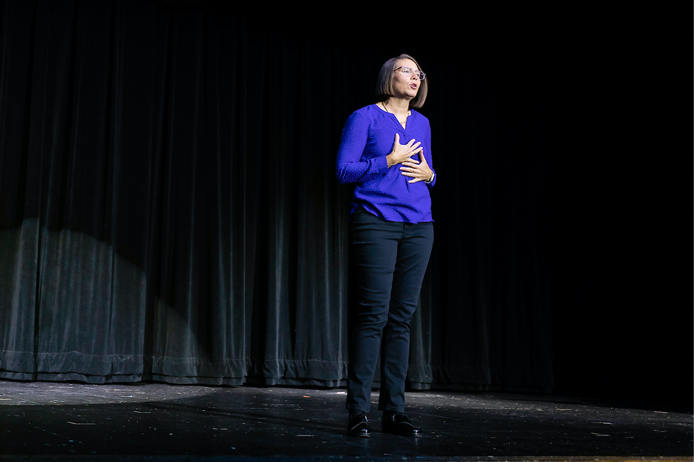 Debi heartfelt moment