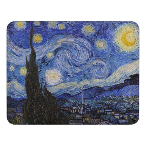 Top 10! Vincent Van Gogh - The Starry night Door Sign
