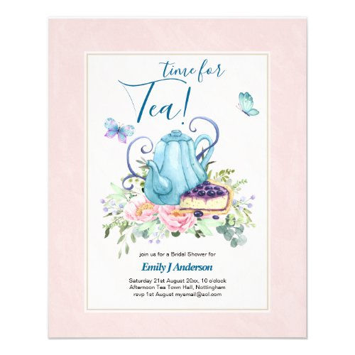 Hot Review! Teapot Bridal Shower Teatime Afternoon Tea Invites Flyer