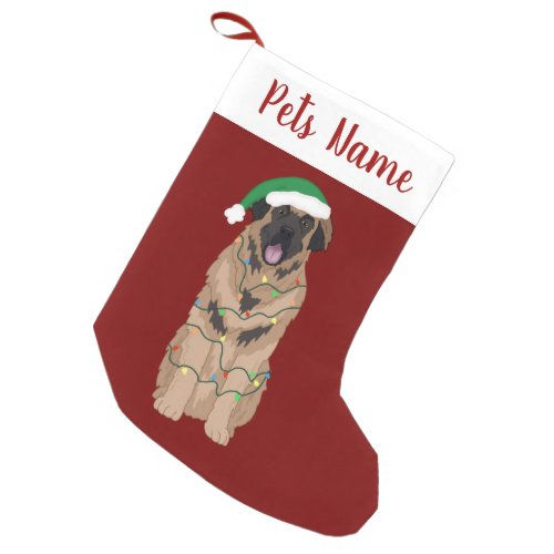 Top 5! Holiday Christmas Leonberger Small Christmas Stocking
