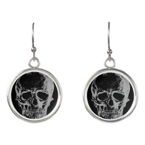 Best Price! Silver Skull | Earrings