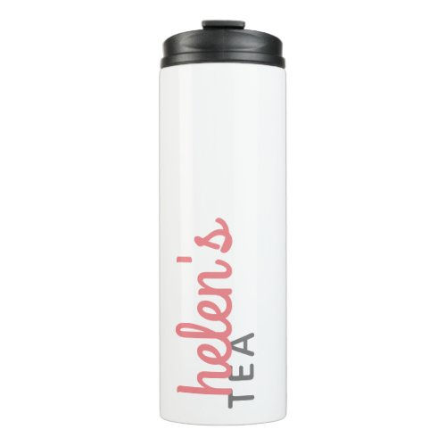 Review Script Name Tea Tumbler Custom Gift in Pink