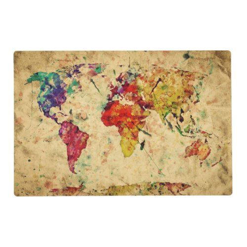 Best Price! Vintage world map placemat