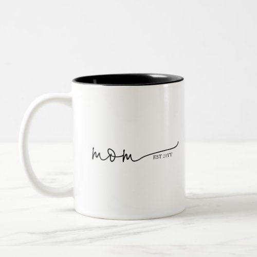 Best Price! Mom Established | Mom Gift Two-Tone Coffee Mug