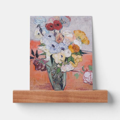Top 5! Vincent van Gogh - Vase with Roses & Anemones Picture Ledge