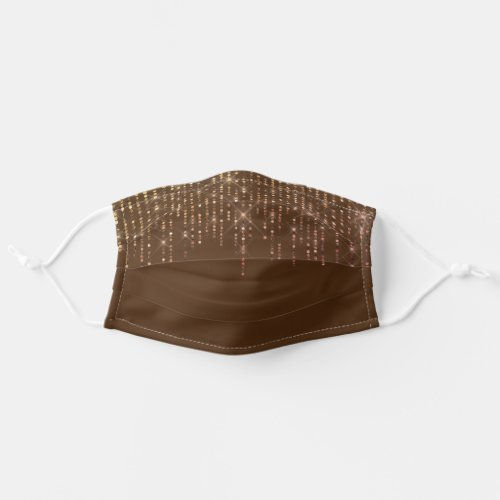 Best Price! bronze bling on brown adult cloth face mask
