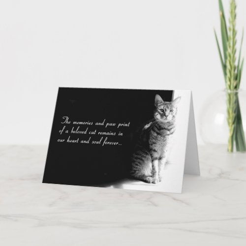 Hot Review! Sympathy card for the loss of a beloved pet cat