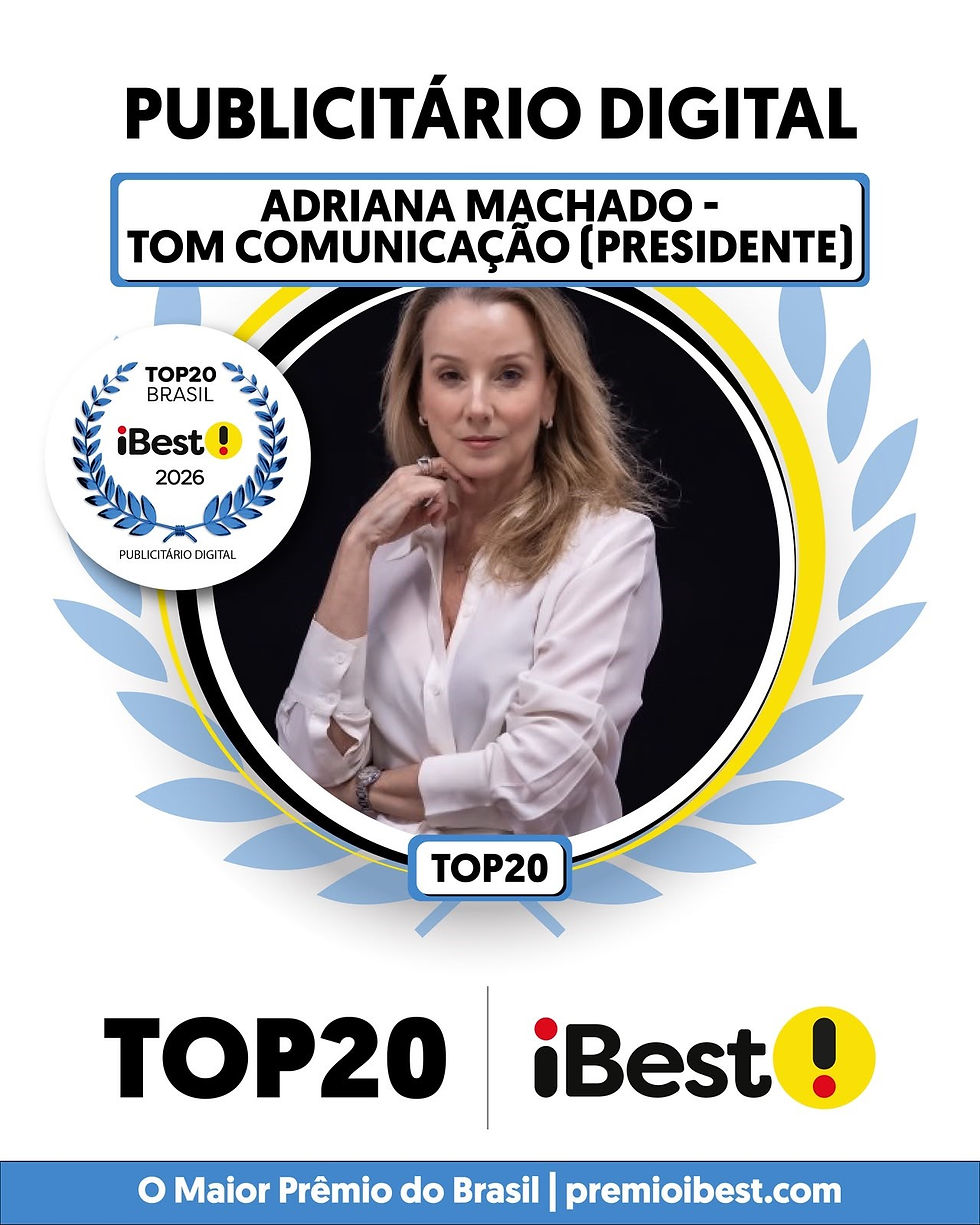 Prêmio ibest: Adriana Machado entre 20 maiores publicitários digitais do país