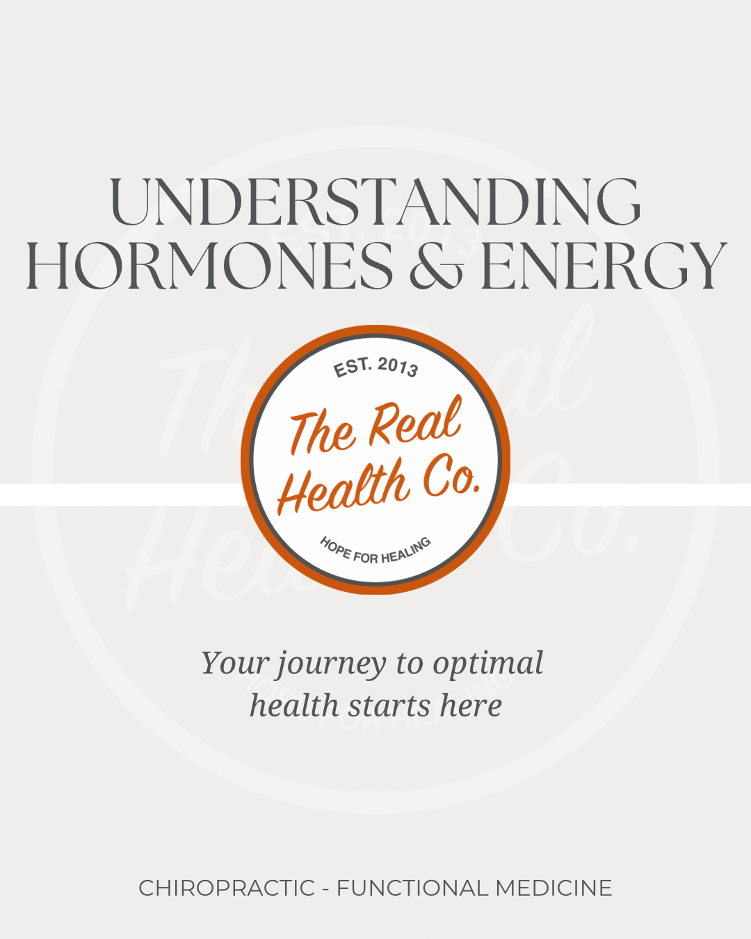Understanding Hormones & Energy