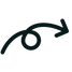 curly arrow