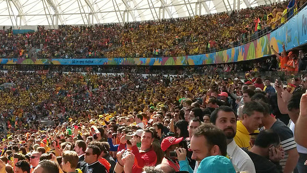 CleverScore Socceroos Brazil World Cup crowd