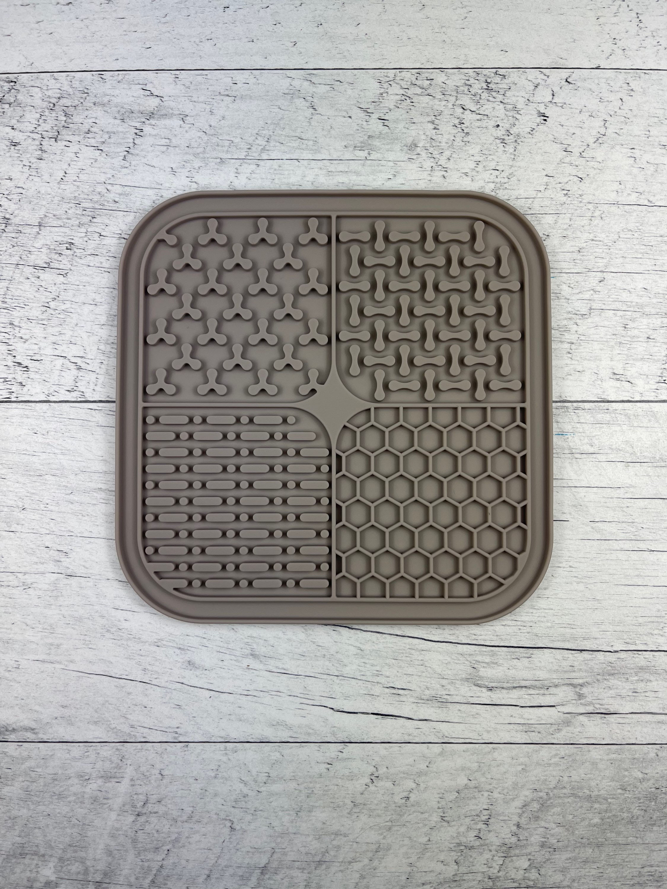 petit tapis de léchage quatuor - gris