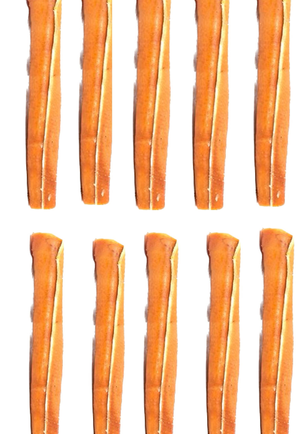 Paquet économique - Rouleau de peau de porc 9-10" (10) / 10 Pork Skin Rolls