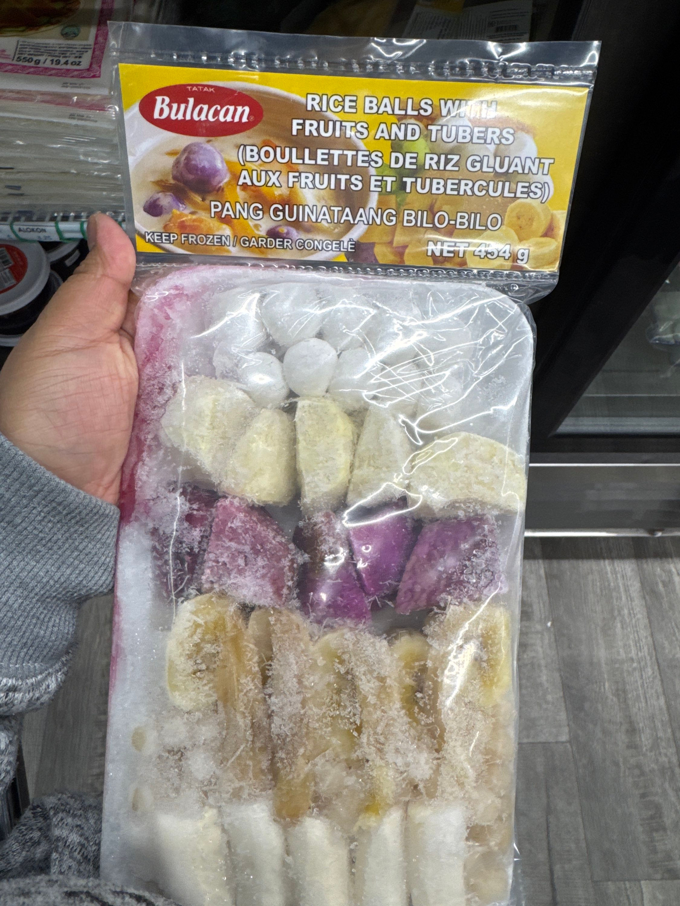 Rice ball tubers bilo bilo