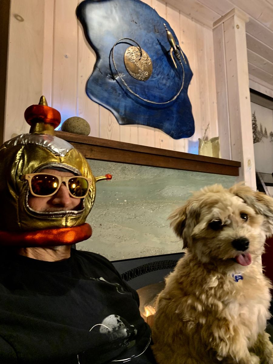 Sit back, relax and enjoy your Escape From Gravity holiday, featuring your irrepressible guide to Aerospace, Art and Adventure: Erik Lindbergh and his wookie translator Nanu.