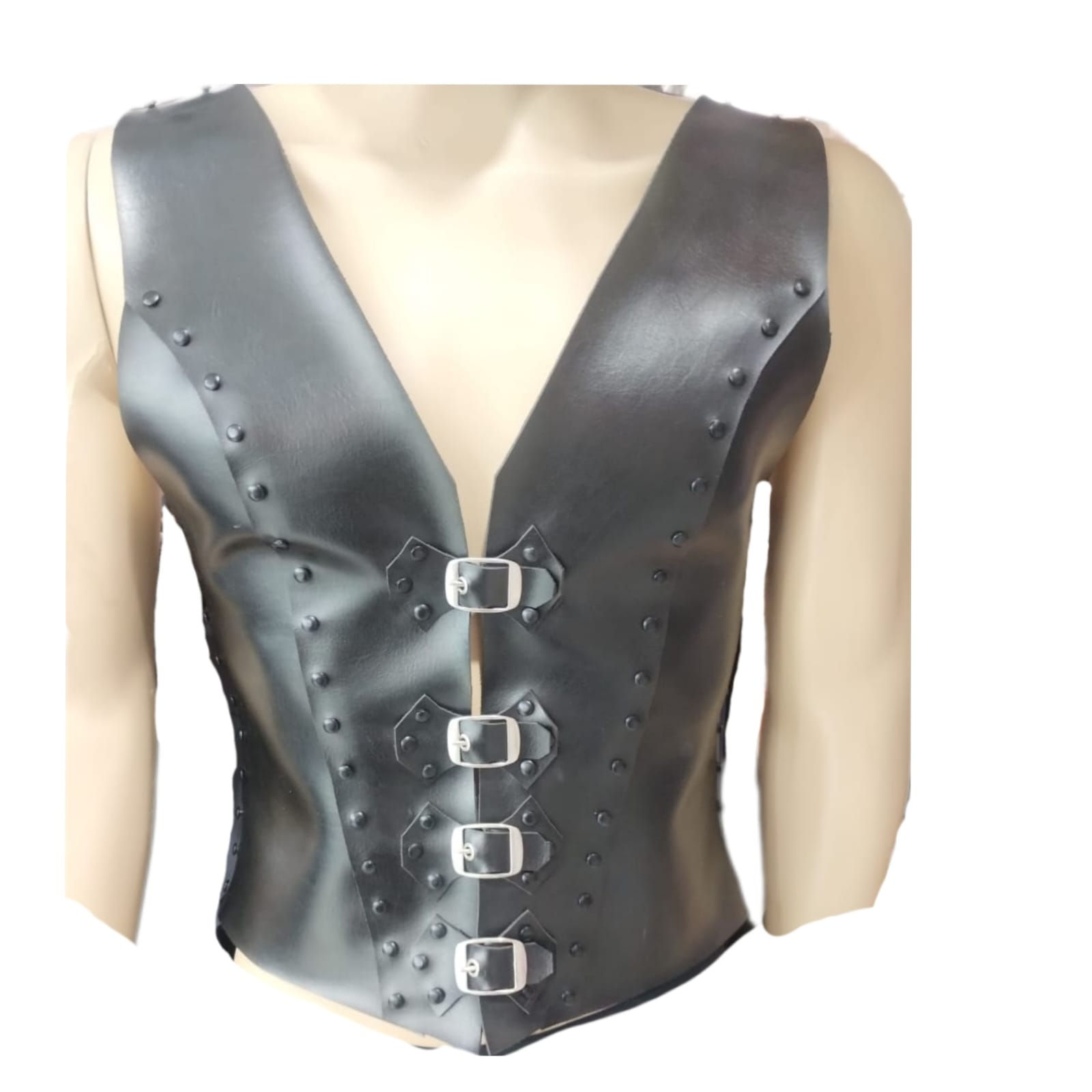 Colete em couro sintético BDSM