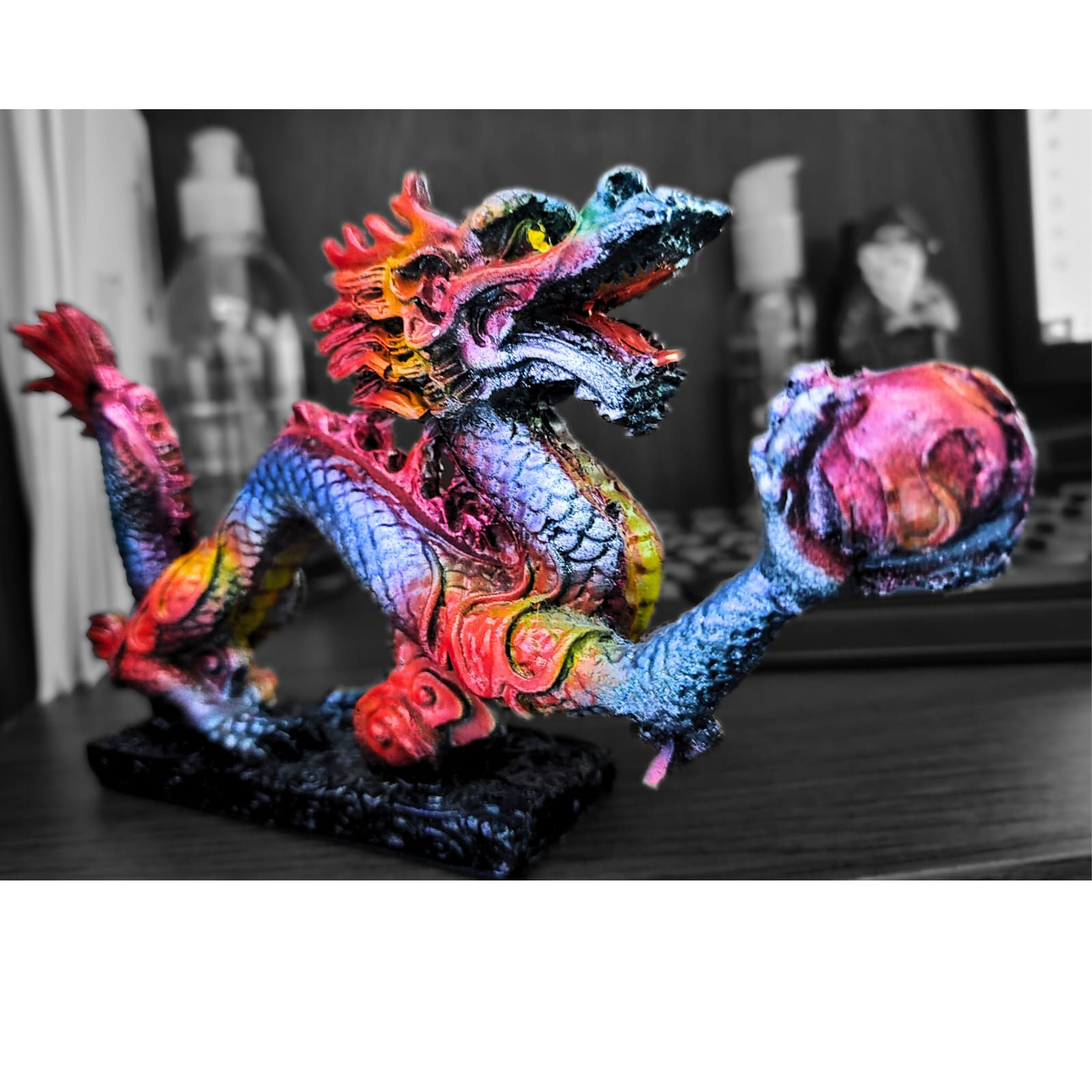 Estatua Dragão Chinês Serpente