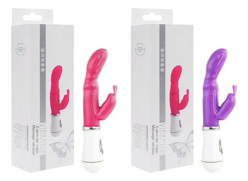 Miniatura: Vibrador Jelly Rabbit 10 Vibrações Super Cor Roxo