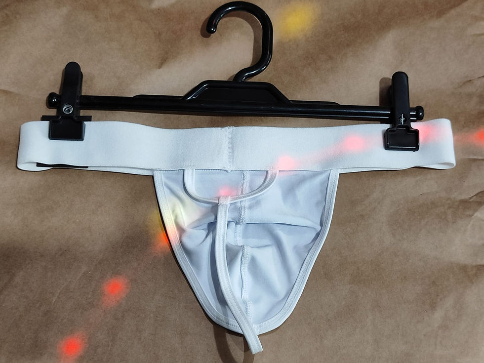 Cueca Jockstrap Fio Masculina Branca