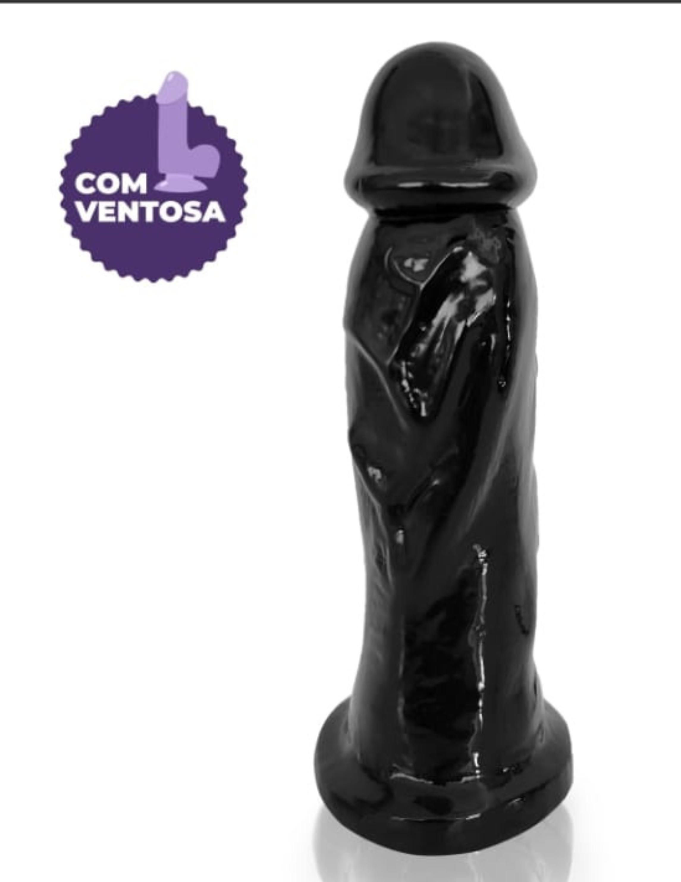 PENIS HADES 23,5X6,7CM COM VENTOSA COR PRETA