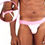 Miniatura: Cueca Jockstrap com Tons de Rosa e Branco
