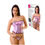 Miniatura: Corselet Rosa Vintage E Uma Calcinha.
