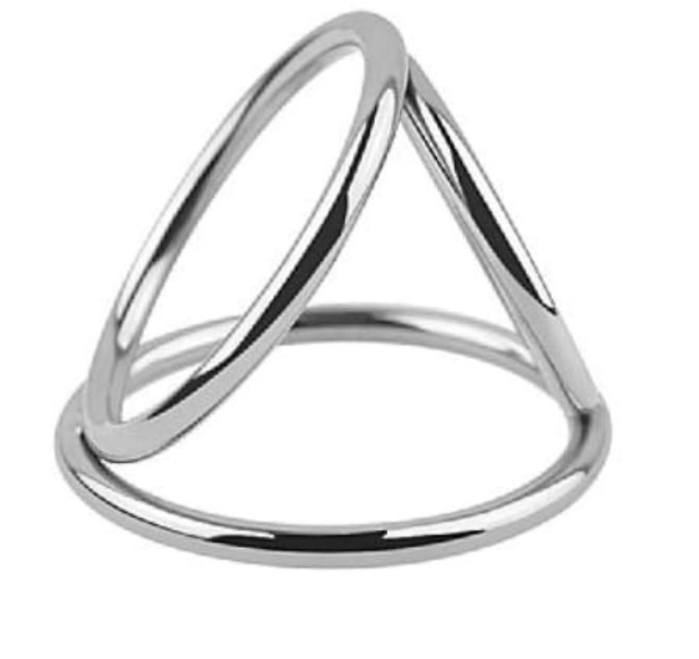 Miniatura: Anel Peniano de Aço Inoxidável Triplo- 5.0 x 3.7 - SI