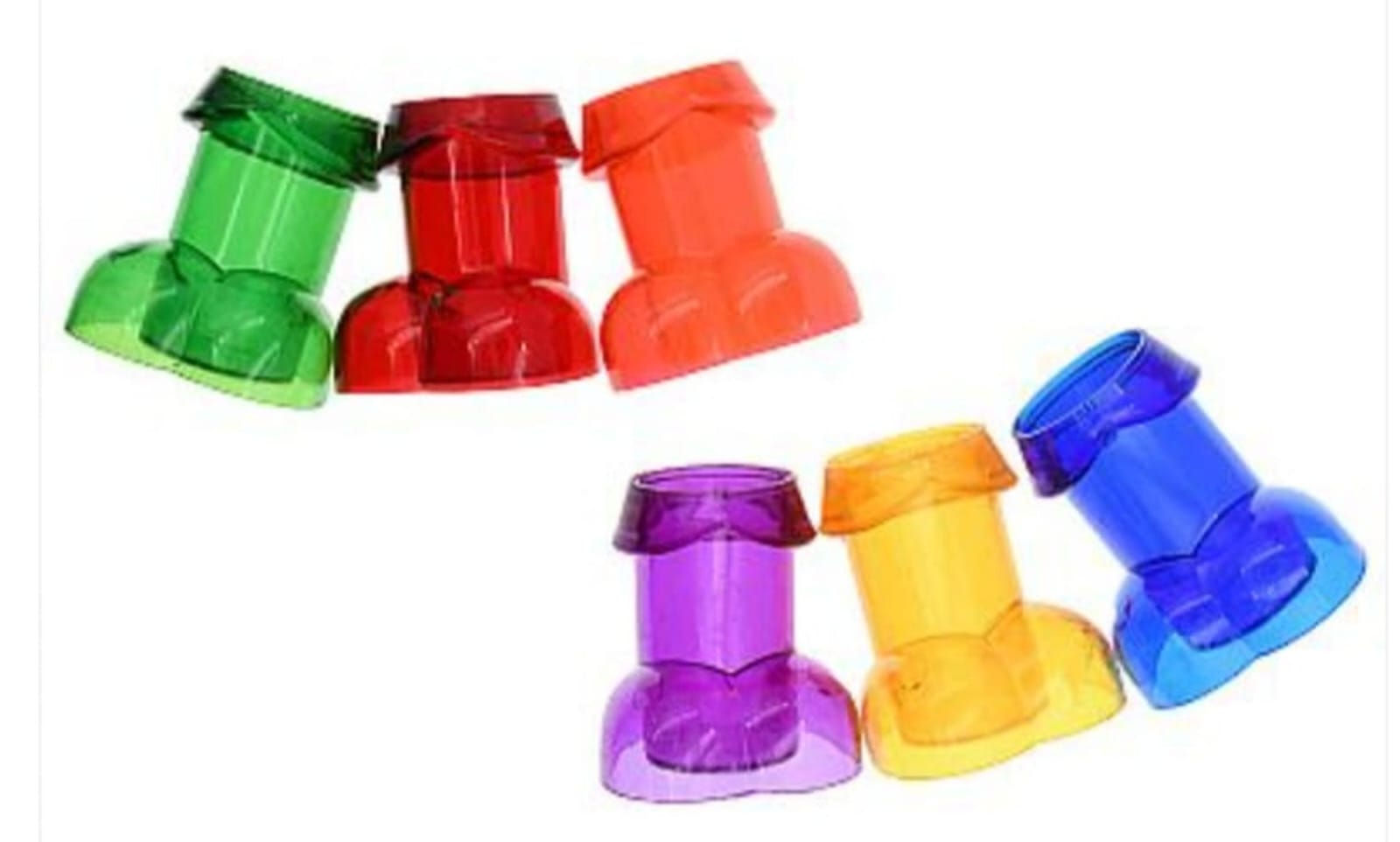 kit com 6 Copos de Shot - Formato de Falo - SI