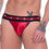 Miniatura: Cueca Jockstrap Cirré Vermelho Com Elástico Duplo