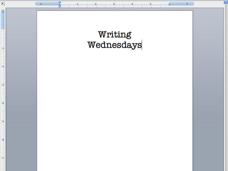 Writing Wednesdays: Back to Screenplays