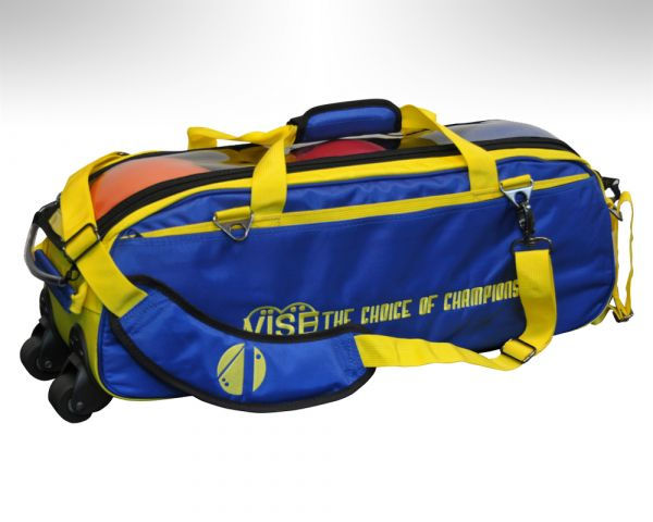 Vise Grip 3-ball Clear Top Tote Roller Blue/Yellow