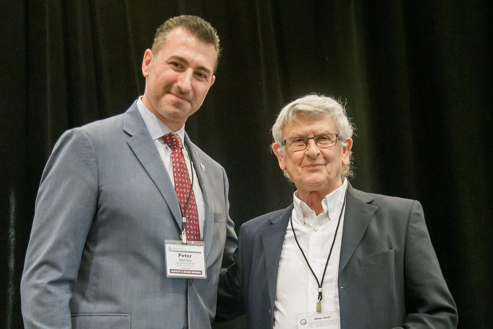 Prof. Yona Keisari (Alpha DaRT co-inventor) and Dr. Peter Orio (President of the American Brachytherapy Society)