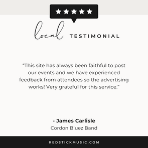 Local Baton Rouge musician James Carlisle from Cordon Bluez Band gives testimonial for Red Stick Music