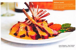 Rack of Lamb InRegister Magazine 2010