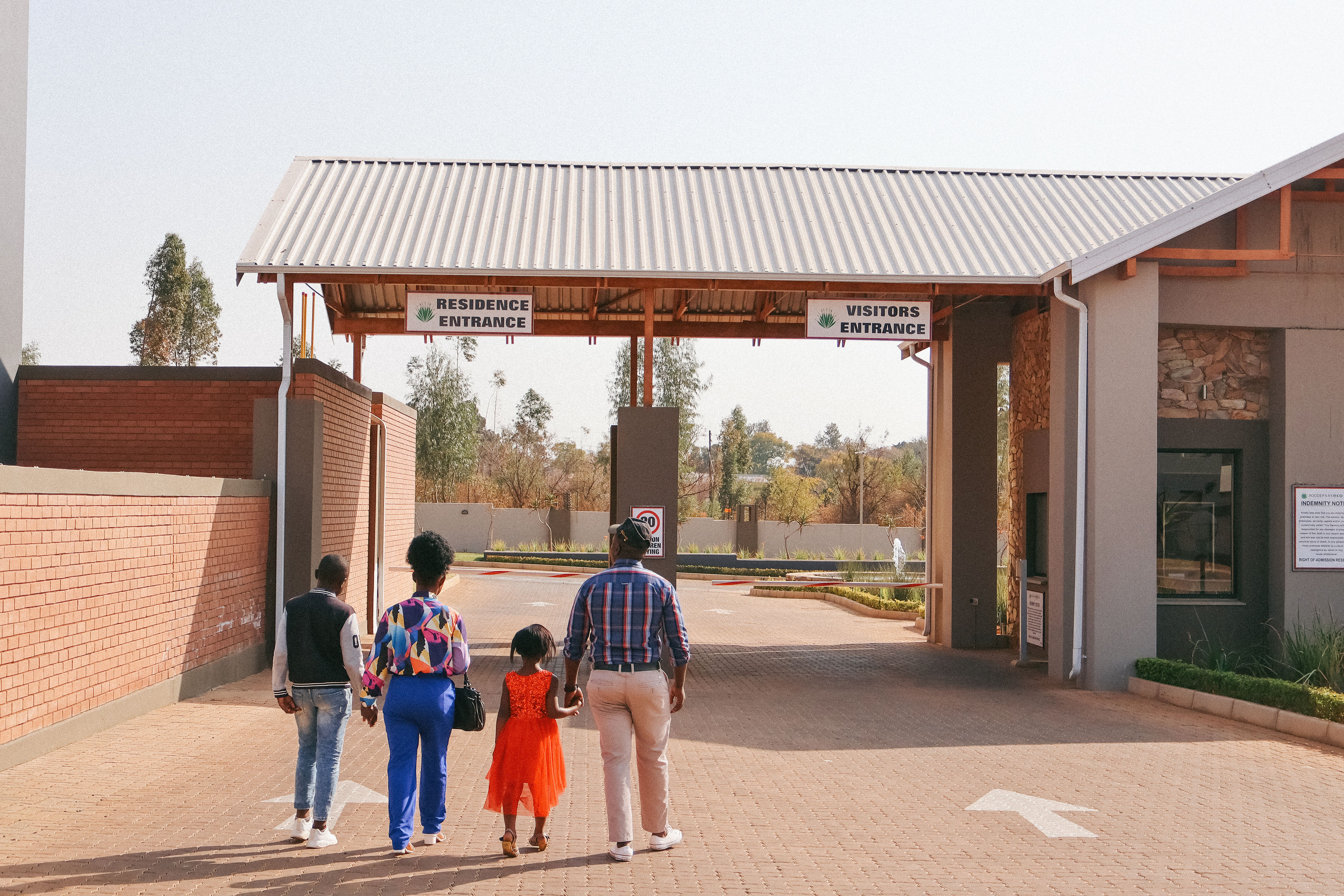 Community swimming pool and recreation area