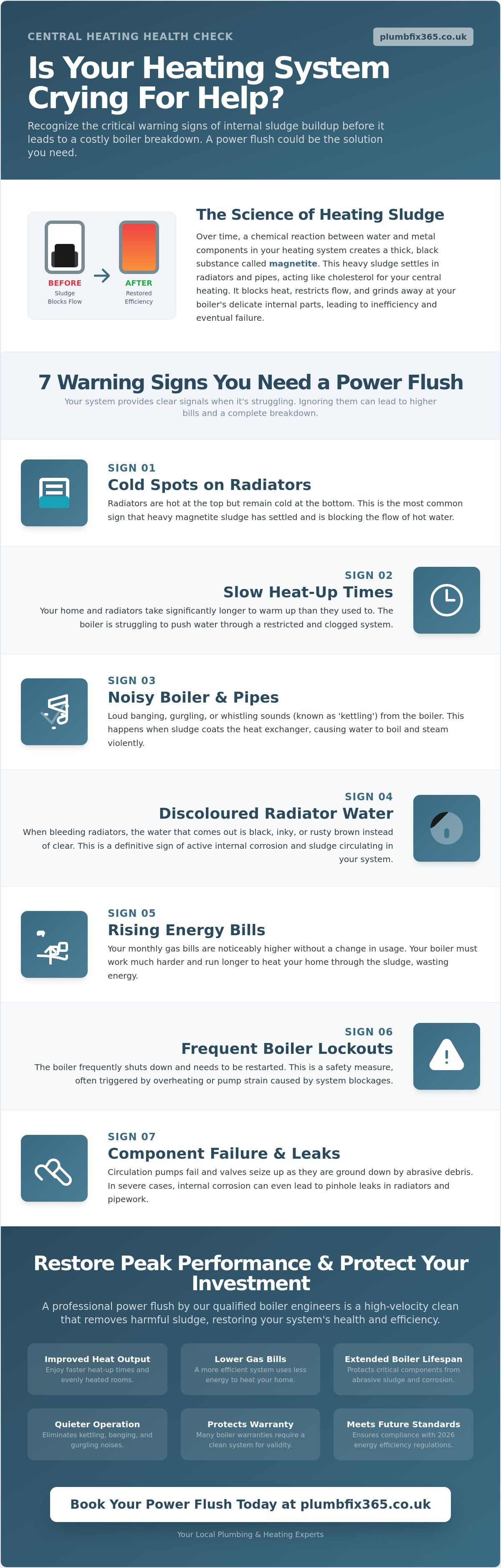 Signs you need a central heating power flush