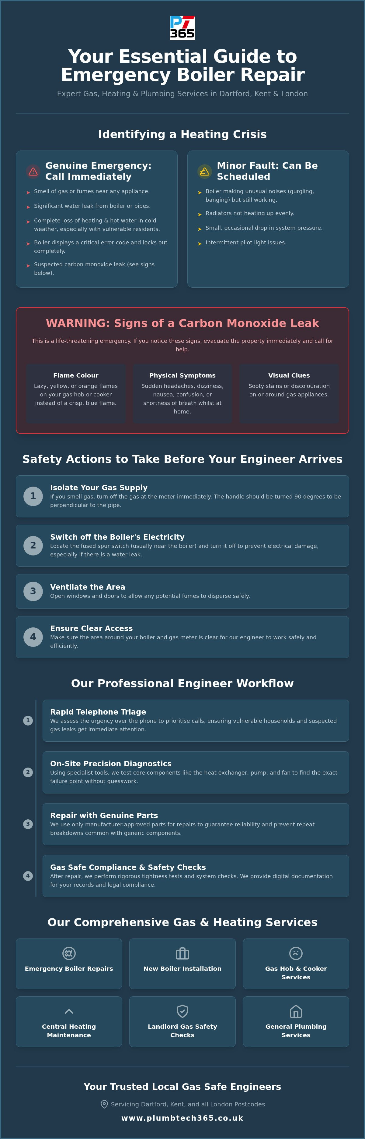 Emergency boiler repair