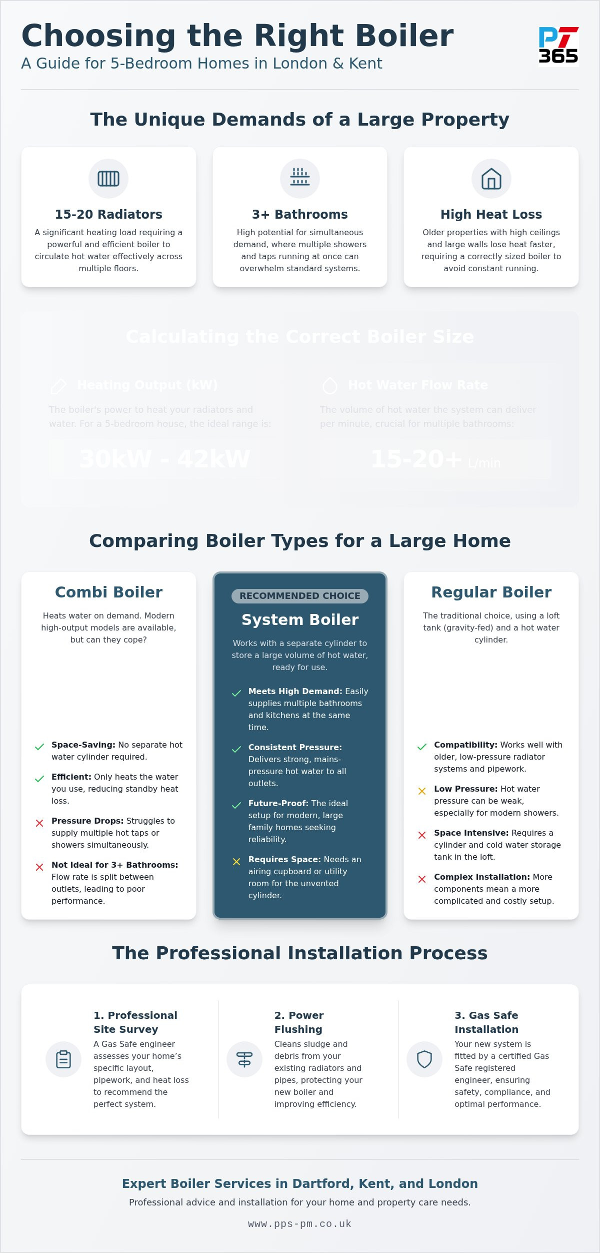 How to choose a boiler for a 5-bedroom house