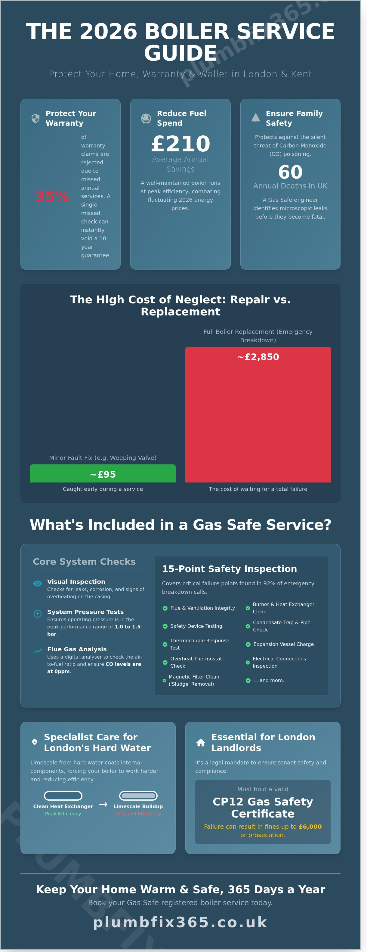 Boiler service london
