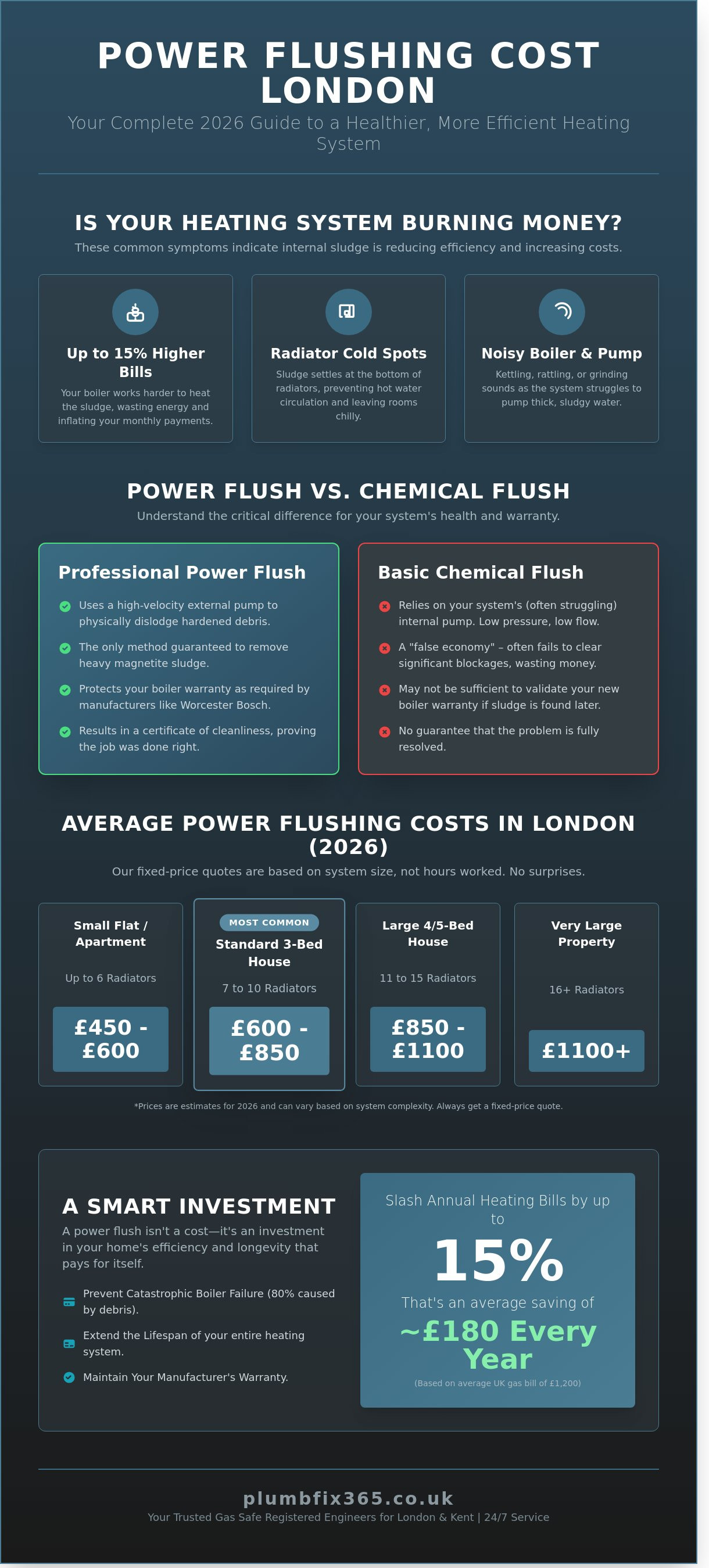 Power flushing cost London