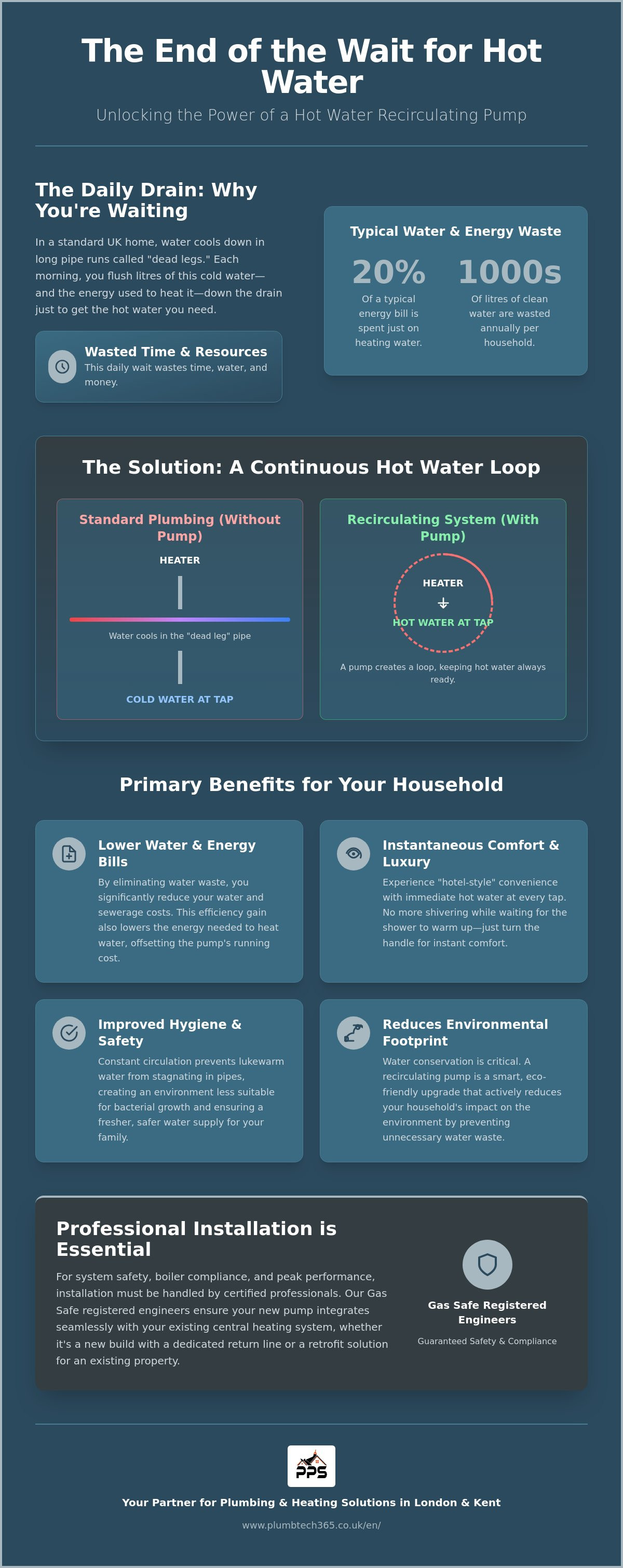 Benefits of a hot water recirculating pump